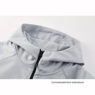 Chandal con Capucha del Barcelona 2025 Gris