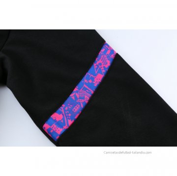 Chandal con Capucha del Barcelona 2021-2022 Negro