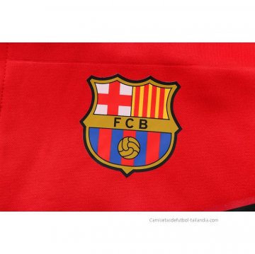 Chandal con Capucha del Barcelona 2022-2023 Rojo