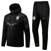 Chandal con Capucha del Brasil 2022-2023 Negro Chandal con Capucha del Brasil 2022-2023 Negro