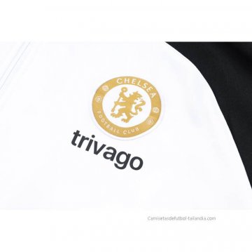 Chandal con Capucha del Chelsea 2023-2024 Blanco