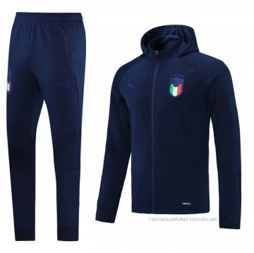 Chandal con Capucha del Italia 2021-2022 Azul