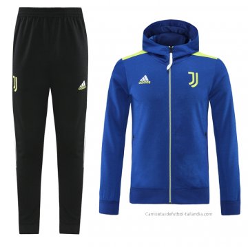 Chandal con Capucha del Juventus 2021-2022 Azul Chandal con Capucha del Juventus 2021-2022 Azul
