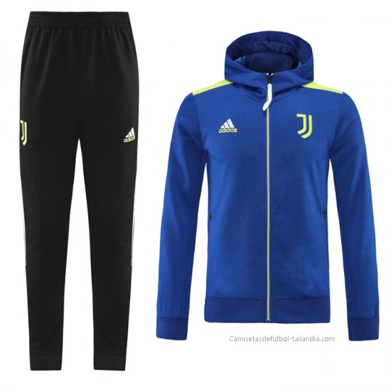 Chandal con Capucha del Juventus 2021-2022 Azul - Haga un click en la imagen para cerrar