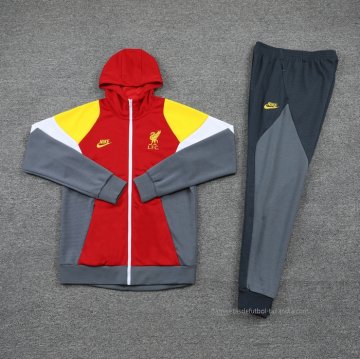 Chandal con Capucha del Liverpool 2021-2022 Rojo