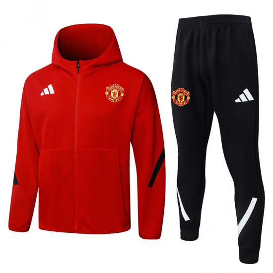 Chandal con Capucha del Manchester United 2025-2026 Rojo - Haga un click en la imagen para cerrar