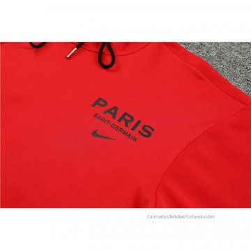 Chandal con Capucha del Paris Saint-Germain 2023 Rojo