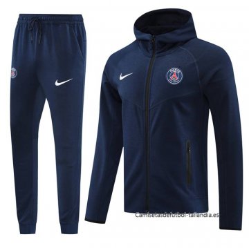 Chandal con Capucha del Paris Saint-Germain 2024-2025 Azul