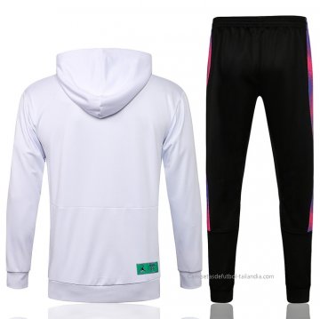Chandal con Capucha del Paris Saint-Germain Jordan 2021-2022 Blanco