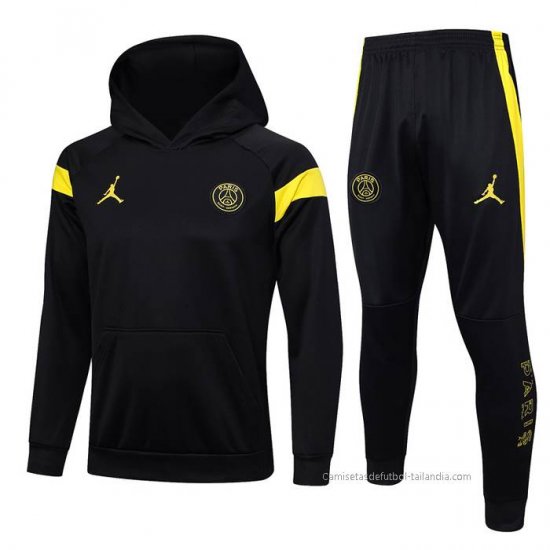 Chandal con Capucha del Paris Saint-Germain Jordan 2023-2024 Negro - Haga un click en la imagen para cerrar