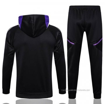 Chandal con Capucha del Real Madrid 2022-2023 Negro