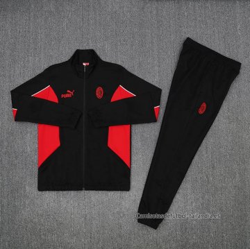 Chandal de Chaqueta del AC Milan Nino 2025-2026 Negro