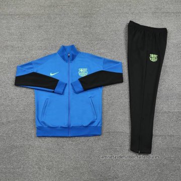 Chandal de Chaqueta del Barcelona 2024-2025 Azul