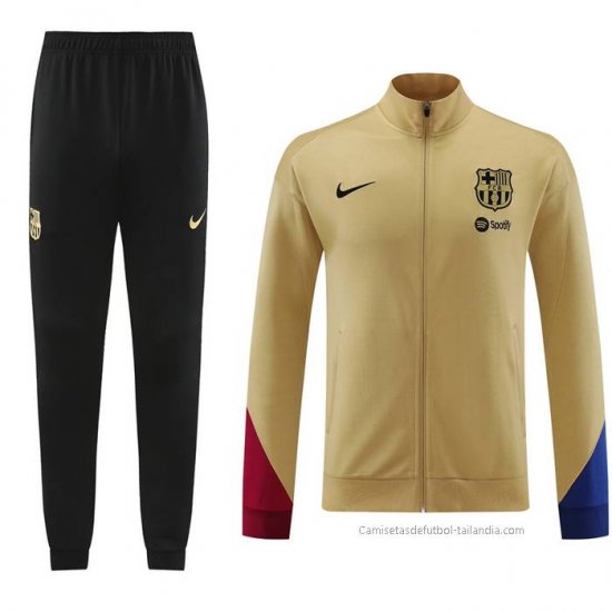 Chandal de Chaqueta del Barcelona 2023-2024 Amarillo - Haga un click en la imagen para cerrar