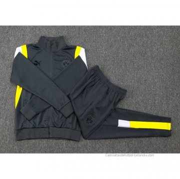Chandal de Chaqueta del Borussia Dortmund 2023-2024 Gris