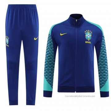 Chandal de Chaqueta del Brasil 2023-2024 Azul Chandal de Chaqueta del Brasil 2023-2024 Azul