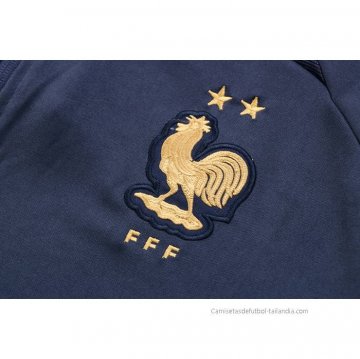 Chandal de Chaqueta del Francia 2022-2023 Azul Oscuro
