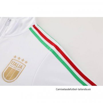 Chandal de Chaqueta del Italia 2024-2025 Blanco