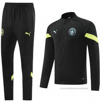 Chandal de Chaqueta del Manchester City 2022-2023 Negro