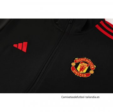 Chandal de Chaqueta del Manchester United 2024-2025 Negro