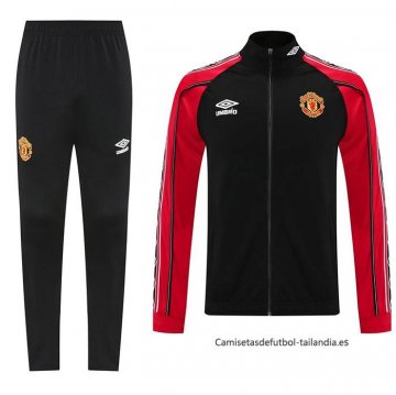 Chandal de Chaqueta del Manchester United 2025-2026 Negro Chandal de Chaqueta del Manchester United 2025-2026 Negro