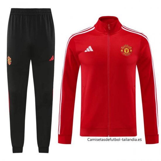 Chandal de Chaqueta del Manchester United 2024-2025 Rojo - Haga un click en la imagen para cerrar