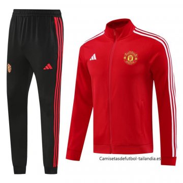 Chandal de Chaqueta del Manchester United 2024-2025 Rojo
