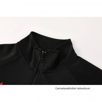 Chandal de Chaqueta del Manchester United Nino 2024-2025 Negro