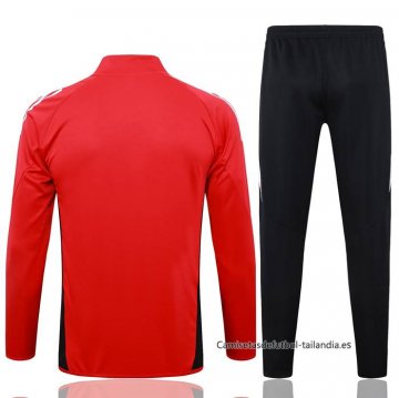 Chandal de Chaqueta del Manchester United Nino 2024-2025 Rojo