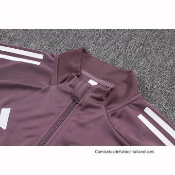 Chandal de Chaqueta del Manchester United Nino 2025-2026 Marron