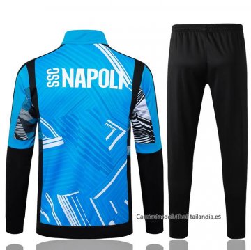 Chandal de Chaqueta del Napoli Nino 2024-2025 Azul
