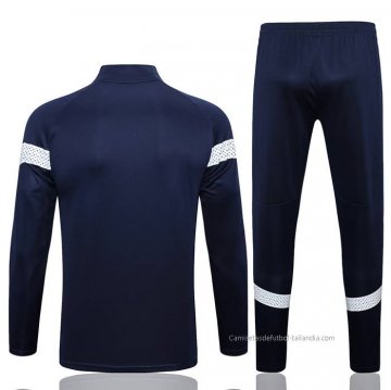 Chandal de Chaqueta del Olympique Marsella 2022-2023 Azul Oscuro