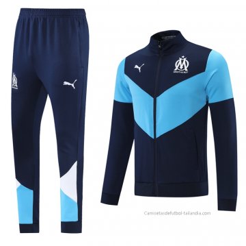 Chandal de Chaqueta del Olympique Marsella 2021-2022 Azul
