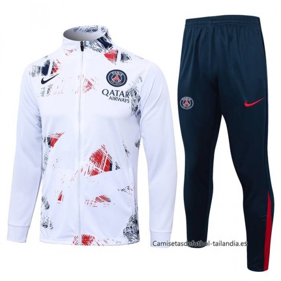 Chandal de Chaqueta del Paris Saint-Germain Nino 2024-2025 Blanco - Haga un click en la imagen para cerrar