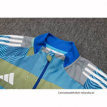 Chandal de Chaqueta del Real Madrid 2025-2026 Azul Verde