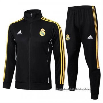 Chandal de Chaqueta del Real Madrid 2025-2026 Negro Amarillo