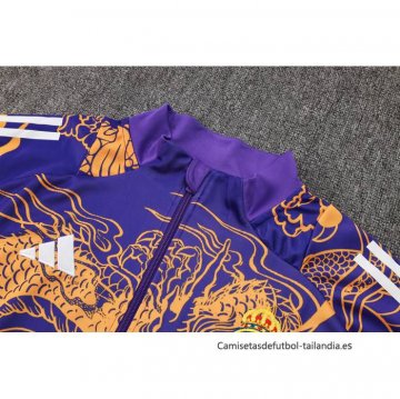 Chandal de Chaqueta del Real Madrid Dragon 2024-2025 Purpura