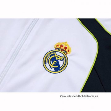 Chandal de Chaqueta del Real Madrid Nino 2025-2026 Blanco Negro