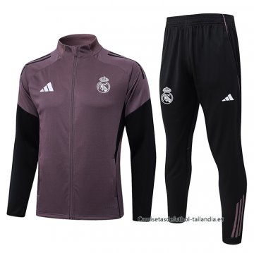 Chandal de Chaqueta del Real Madrid Nino 2026-2027 Purpura Chandal de Chaqueta del Real Madrid Nino 2026-2027 Purpura