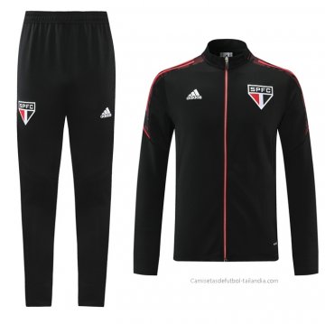 Chandal de Chaqueta del Sao Paulo 2021-2022 Negro Chandal de Chaqueta del Sao Paulo 2021-2022 Negro