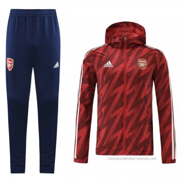 Chandal de Rompevientos del Arsenal 2021-2022 Rojo Chandal de Rompevientos del Arsenal 2021-2022 Rojo