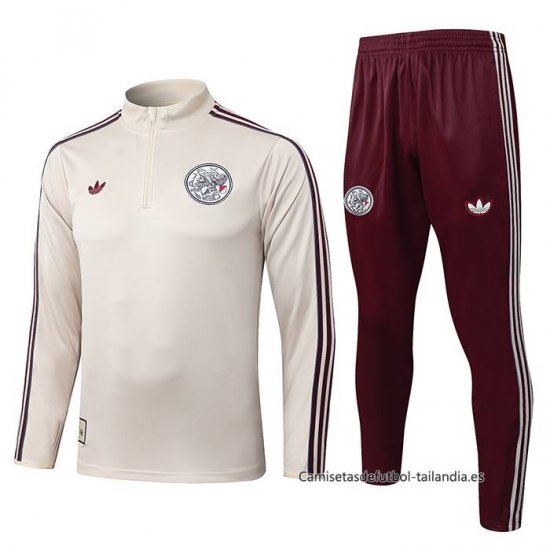 Chandal de Sudadera del Ajax Nino 2025-2026 Amarillo - Haga un click en la imagen para cerrar