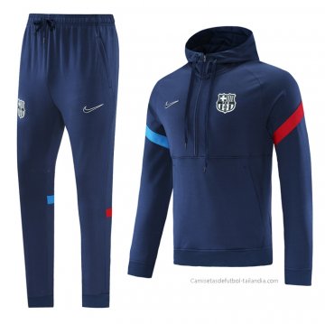 Chandal de Sudadera del Barcelona 2021-2022 Azul Marino