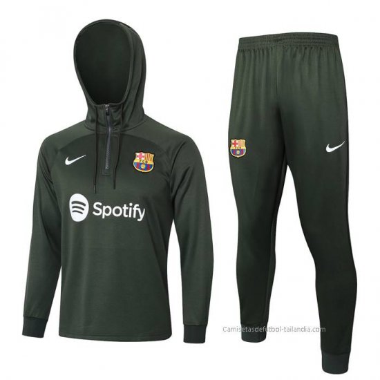 Chandal de Sudadera del Barcelona 2023-2024 Verde Oscuro - Haga un click en la imagen para cerrar
