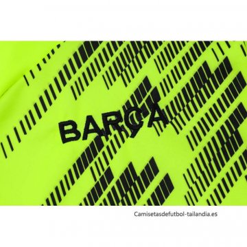 Chandal de Sudadera del Barcelona 2024-2025 Verde Fluorescente