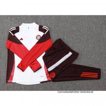 Chandal de Sudadera del Bayern Munich Nino 2024-2025 Blanco