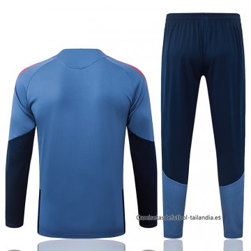 Chandal de Sudadera del Bayern Munich Nino 2026-2027 Azul Gris