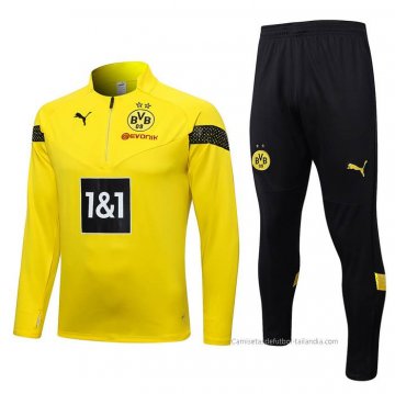 Chandal de Sudadera del Borussia Dortmund 2022-2023 Amarillo Chandal de Sudadera del Borussia Dortmund 2022-2023 Amarillo
