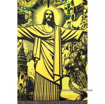 Chandal de Sudadera del Brasil Jesus Nino 2024-2025 Amarillo