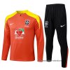 Chandal de Sudadera del Brasil Nino 2025-2026 Naranja